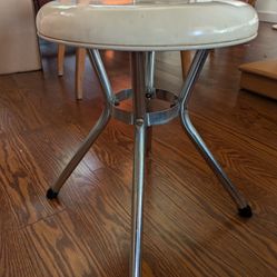 Vintage White Cosco Stool