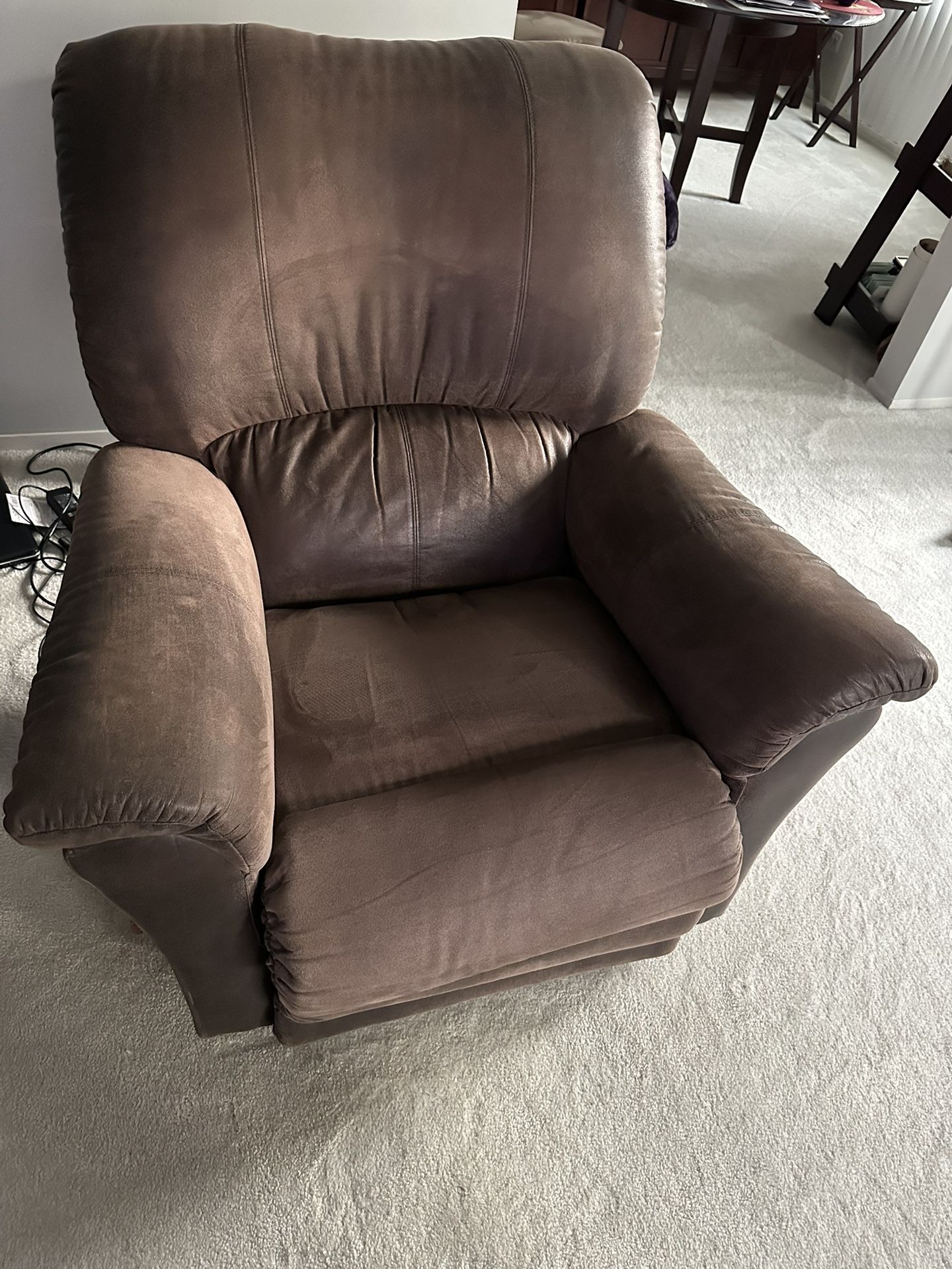 Brown recliner