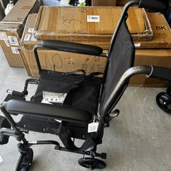 Teen To Adult Size Transfer Chair.  Weight Limit 250lbs. Folding portable completely brand new assembled chair!