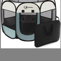 Pet pen  black and beige