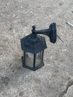 Black Outdoor Wall Lantern Light Fixture