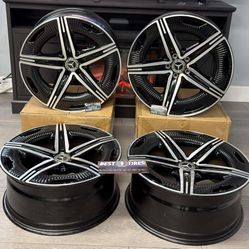 (Set of 4) 20’ Inch Mercedes Benz AMG EQE Wheel Rim OEM Original 20x9.5 offset +33 5x112 Machined Black