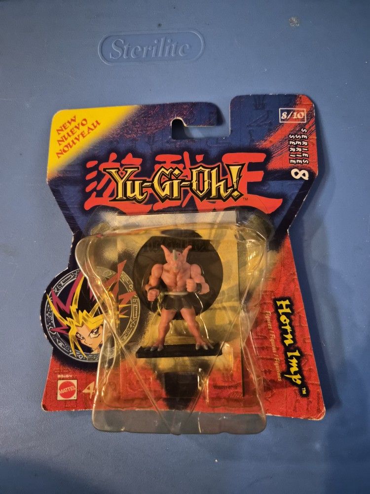 1996 Yugioh Series 8 Horn Imp w/ Halo Tile Mini Action Figure Mattel