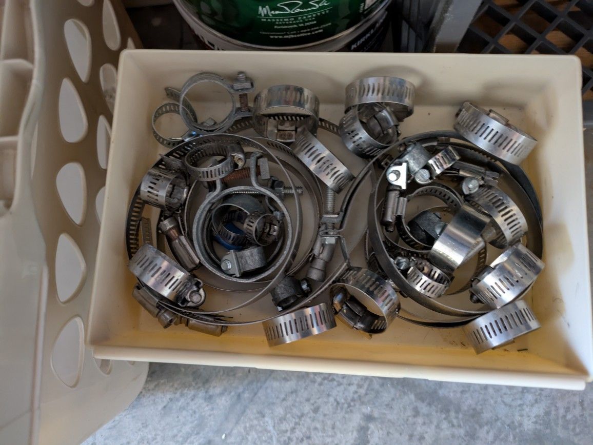 40  Variety Sizes Of "Adjustable Hose Clamps"