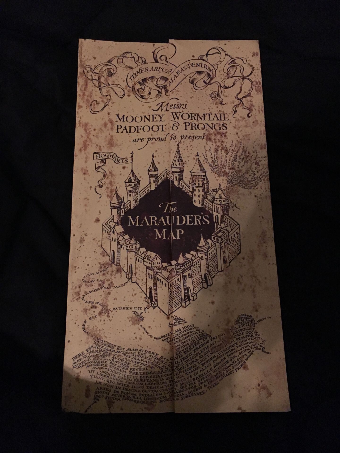 Harry Potter marauders map