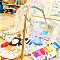 Lovevery The Play Gym - Wooden Baby Activity Gym & Play Mat (Complete Set)