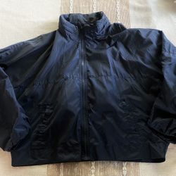 Vila Viaveryn Crop Rain Jacket with Hidden Hood Sis