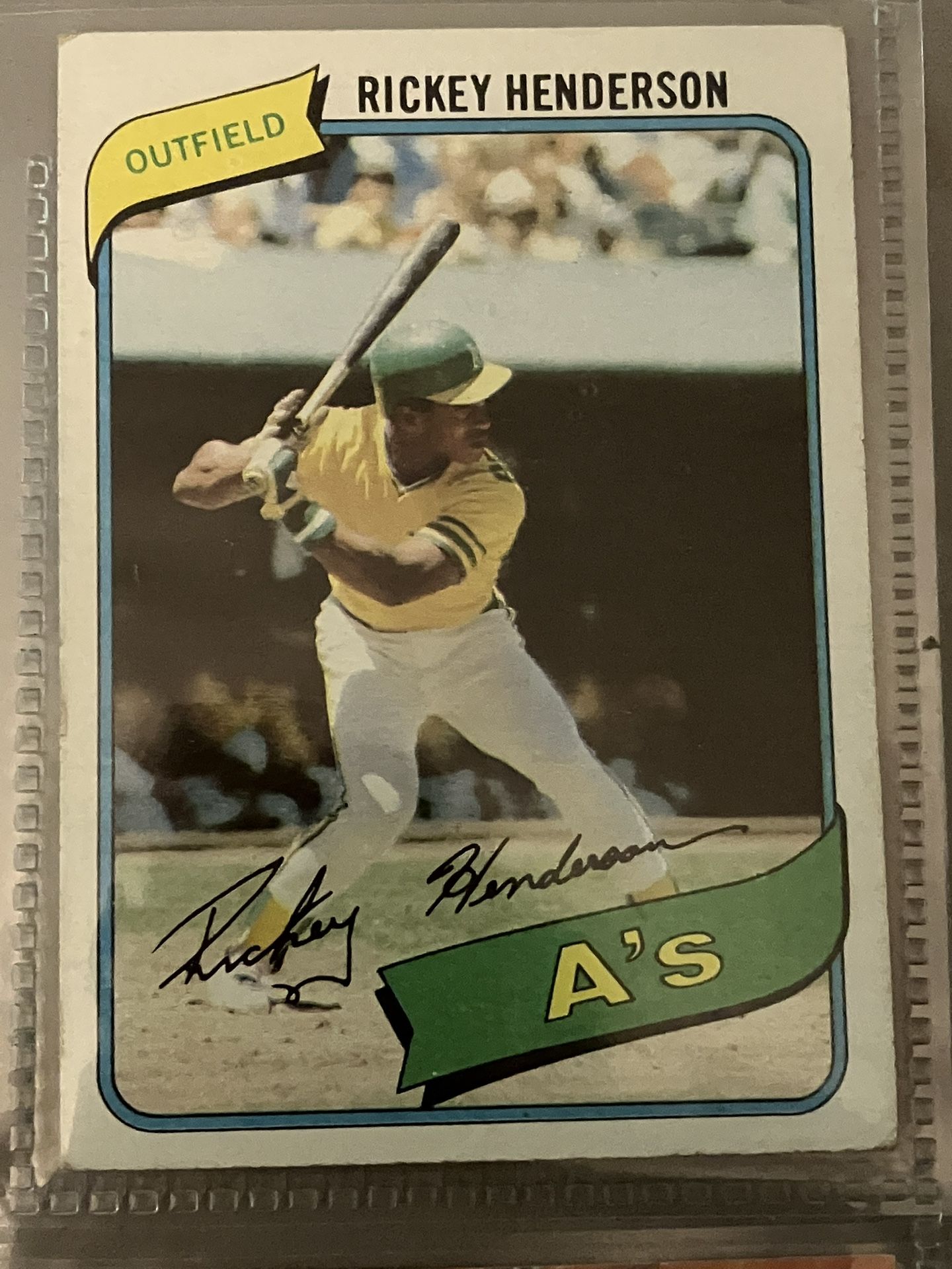Rickey Henderson, 1980 Rookie Card