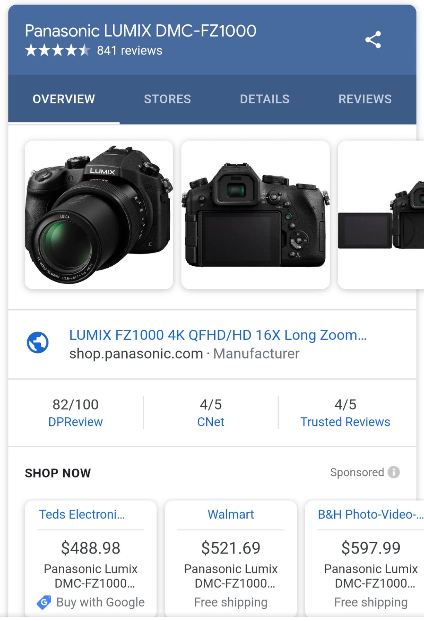 4K DSLR Lumix
