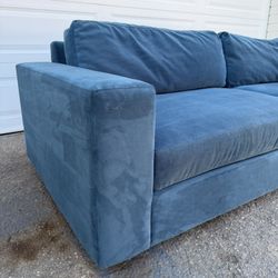 Blue West Elm Sofa