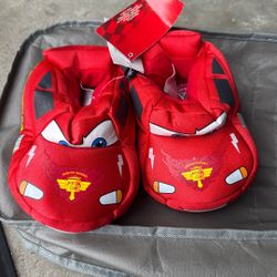 Disney Pixar Lightning McQueen Slippers New