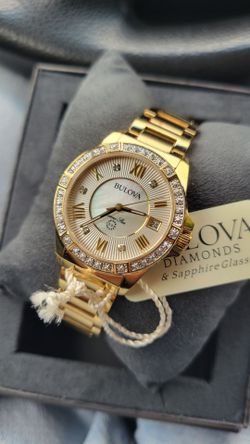 Bulova Marine Star 98R235  Diamond Women's Watch