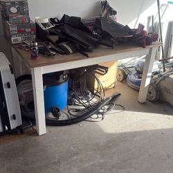 Solid Wood Farmhouse Style Table Or Desk