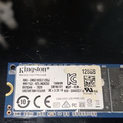Kingston RBU-SNS8180DS3/128GJ 128GB M.2 SATA Solid State Drive (SSD). 