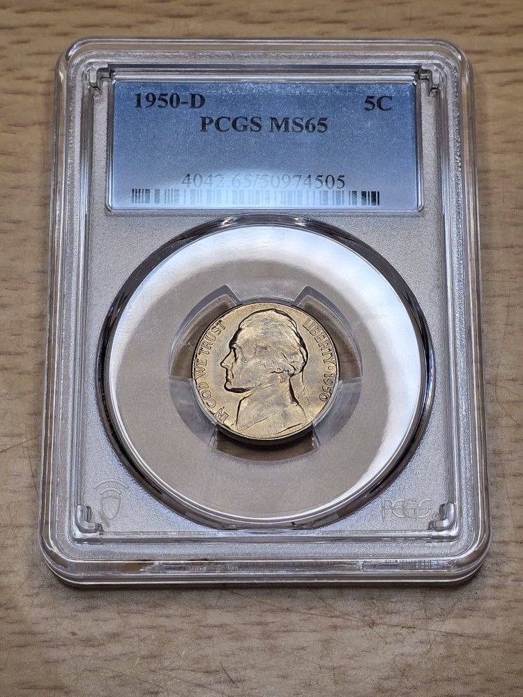 Key Date Jefferson Nickel 1950 D