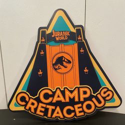 Universal Studios Jurassic World Camp Cretaceous Sign
