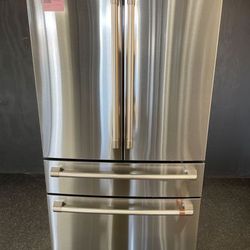 Cafe Stainless Steel 4 Door Fridge 29 Cubic Feet + Ice Maker