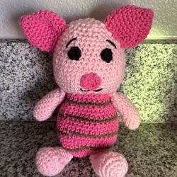 Handmade Crochet Piglet 
