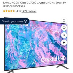Brand new Samsung 75” TV 