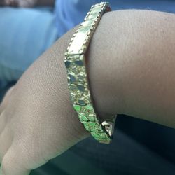 Gold Nugget Bracelet 