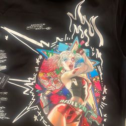 Harley Quinn Black Zip Up Hoodie Civil Regime 