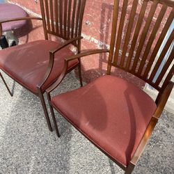 Metal/ wood Chairs