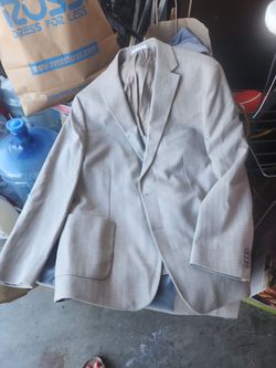 Men's Light Gray Suit Blazer