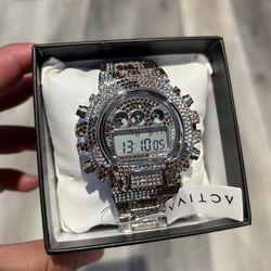 Activa x Invicta digital men’s watch fully covered in hand placed rhinestones ACW4019-004 💎  -BRAND NEW IN BOX -RETAILS $250+