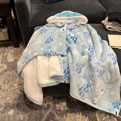 Disney cozy blanket with hood.