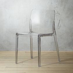 Modern Clear Acrylic Dining Chair – Transparent Polycarbonate Side Chair, Lightweight Stackable Design