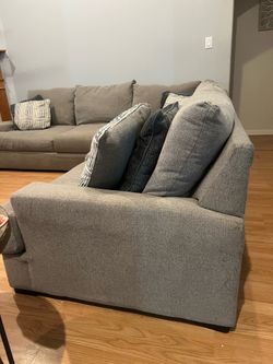 Grey sectional, L shape