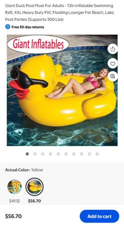 Giant Duck Pool Float For Adults-xxl