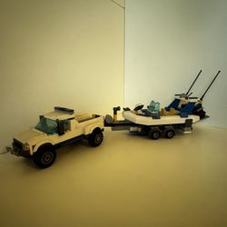 Lego Police Boat And Sail Boat