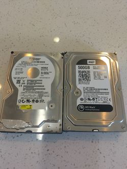 Western digital 3.5 hard drives 320 GB and 500 GB