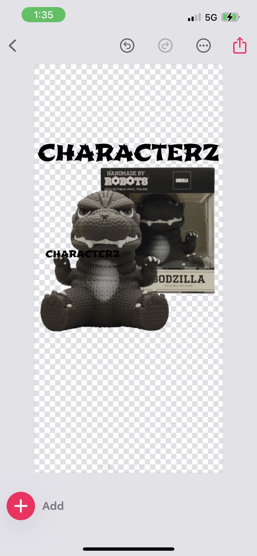 Robots Knit Series #211 Godzilla Vinyl Figure