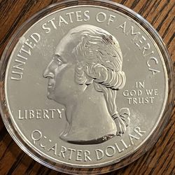 5 Oz Silver ATB Coin Encapsulated Hot Springs National Park