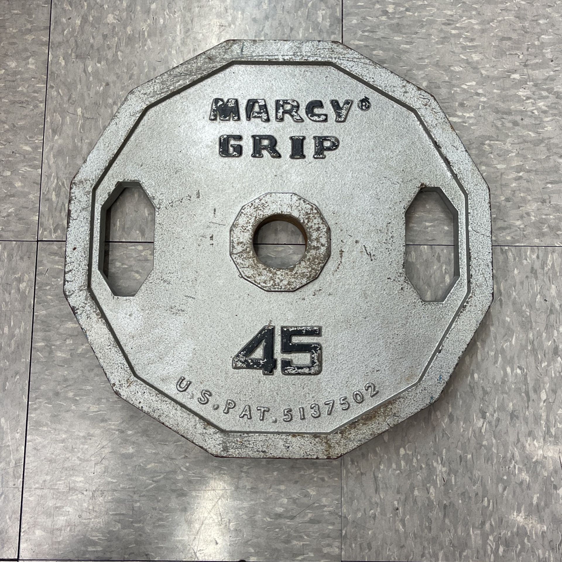 45lbs Marcy Grip Iron Weights