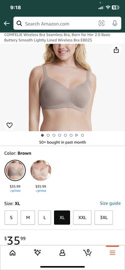 COMFELIE Wireless Bra Seamless Bra, Born for Her 2.0 Basic Buttery