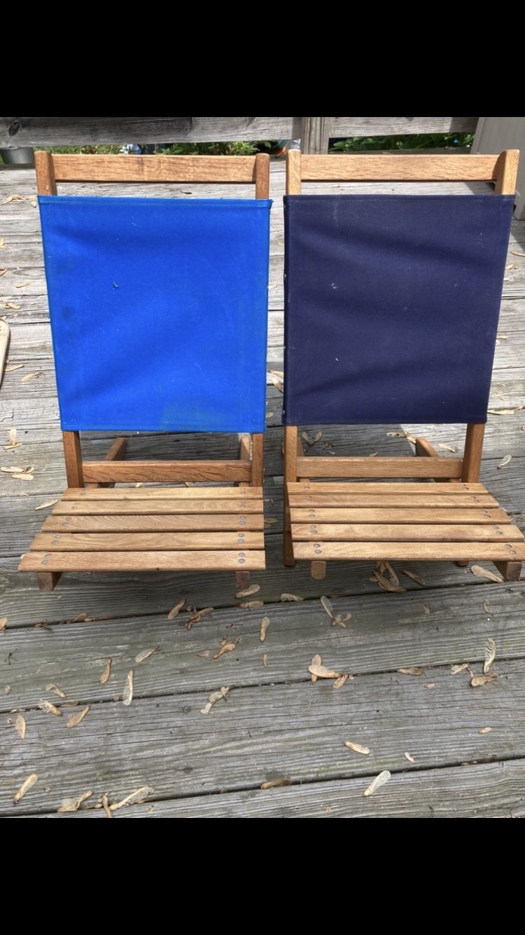 (2) Small Beach/camping Seats