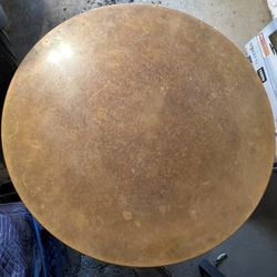 Round Copper Top Coffee Table