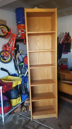 Solid Oak TALL Bookcase / Bookshelf
