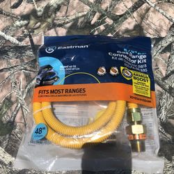 EASTMAN 48-in 3/4 -in MIP Inlet x 3/4 -in MIP Outlet Corrugated stainless steel Gas appliance installation Kit
