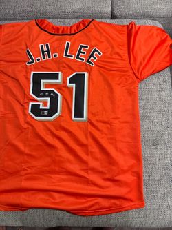 Jung Hoo Lee Signed Autograph Custom Jersey W/Korean Sig-Beckett- S.F. Giants