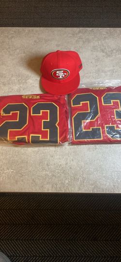 San Francisco 49ers #23 Jersey and Hat Bundle
