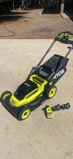 RYOBI ONE+ HP 18V Brushless 20 in. Cordless Battery Walk Behind Self-Propelled Lawn Mower Kit
