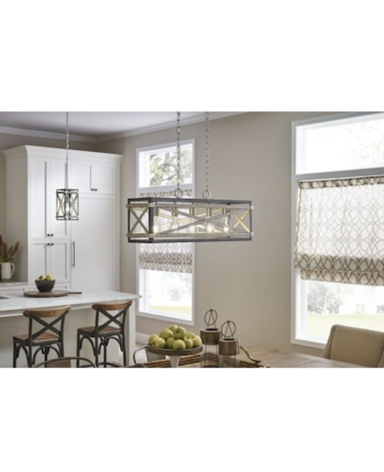 Kichler 1142085 Stetton Pendant Light, 300W, Anvil Iron/Distressed