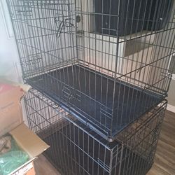 (2) 36 IN Dog Crates