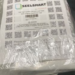 Vacuum seal bags 100ct 8x12