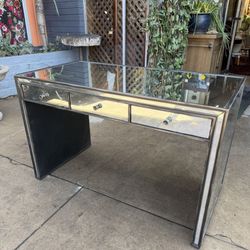 Restoration Hardware Metal Mirror, Desk