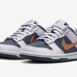 NEW Nike Dunk Low GS Blue Thunder Copper Swoosh GS SIZE 5.5Y & 7Y 